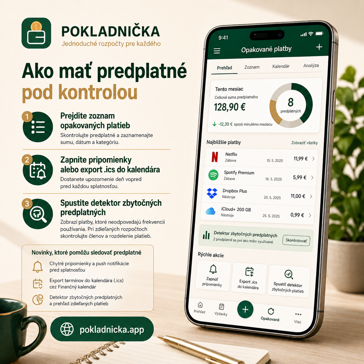 Ilustračný obrázok k newsletteru: Ako mať predplatné pod kontrolou