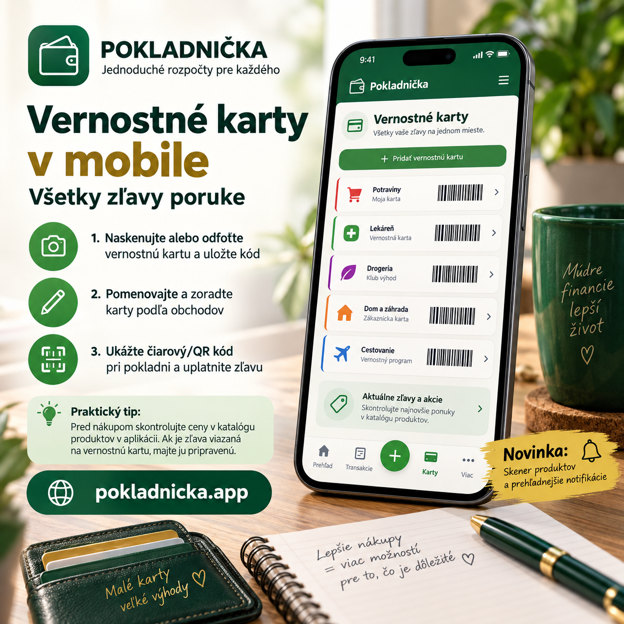 Ilustračný obrázok k newsletteru: Vernostné karty v Pokladničke